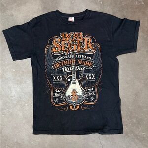Bob Seger Detroit Made Ride Out tour shirt mens medium- vintage and authentic